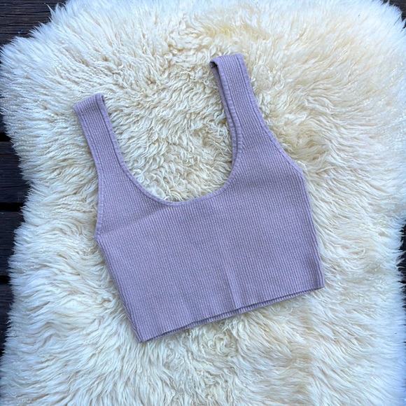 Aritzia Tops - 2 FOR $25 - NWOT Ribbed Knit Cropped Tank Top